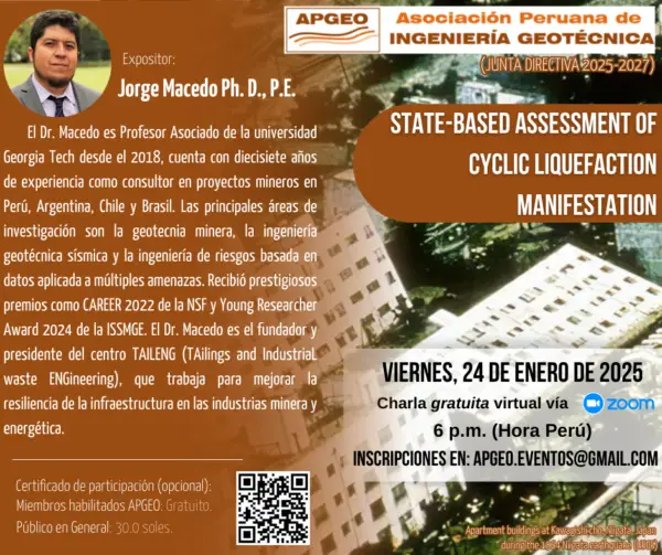 STATE-BASED ASSESSMENT OF CYCLIC LIQUEFACTION MANIFESTATION