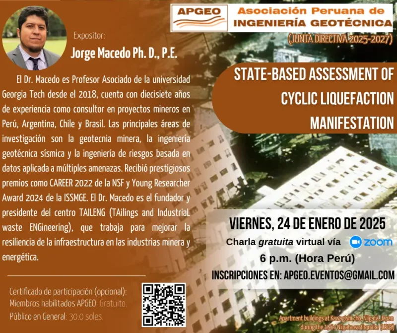 STATE-BASED ASSESSMENT OF CYCLIC LIQUEFACTION MANIFESTATION