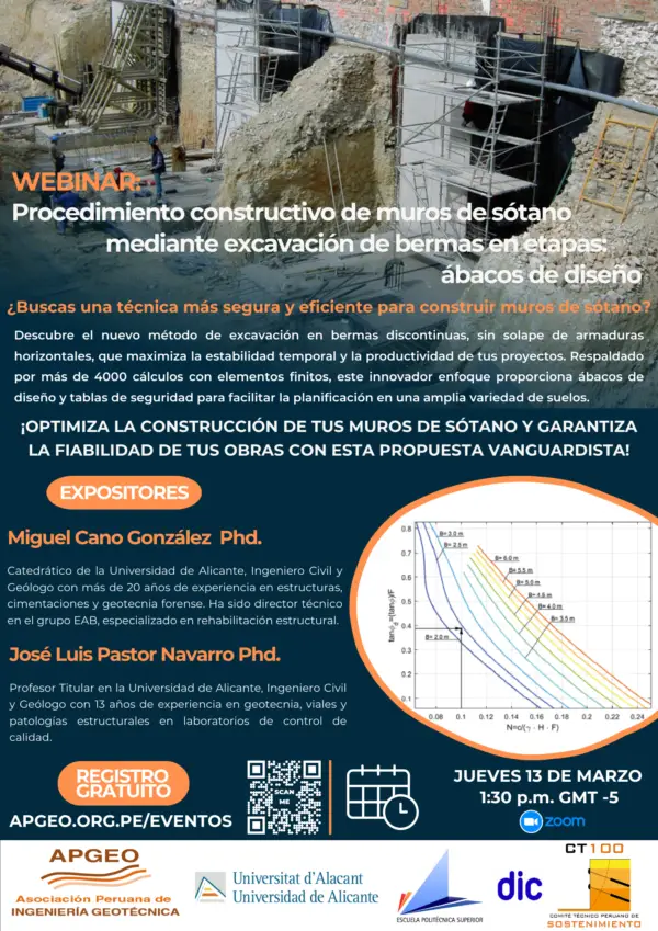 PROCEDIMIENTO CONSTRUCTIVO DE MUROS DE SÓTANO MEDIANTE EXCAVACIÓN DE BERMAS EN ETAPAS