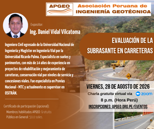 Evaluación de la subrasante en carreteras